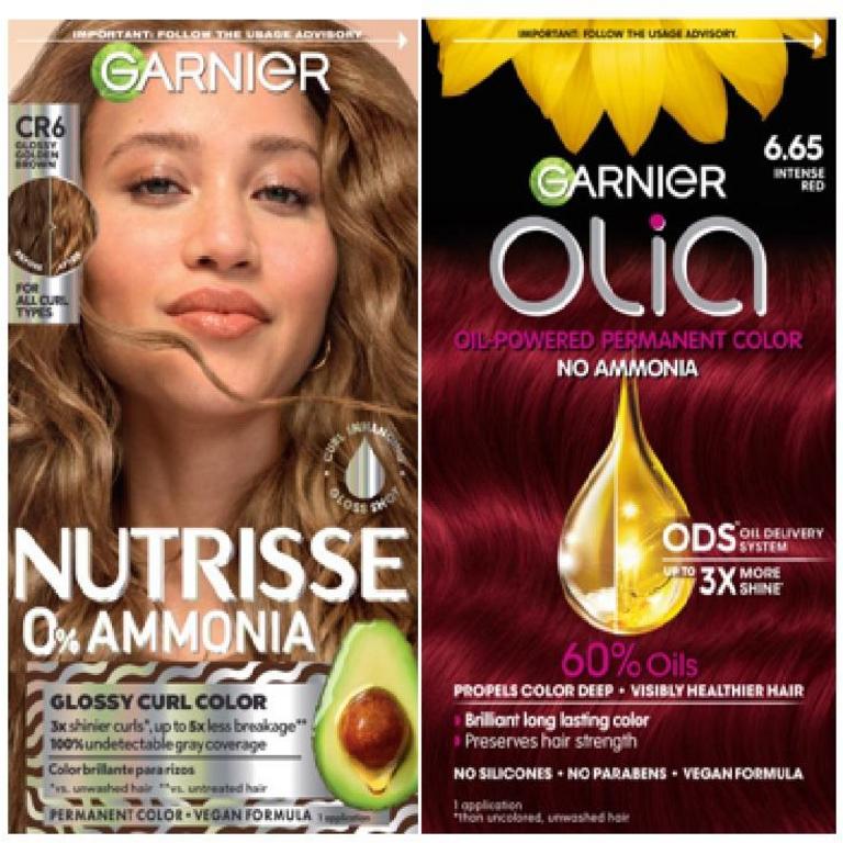$4 off 2 on TWO (2) select Garnier Nutrisse or Olia Hair Color products