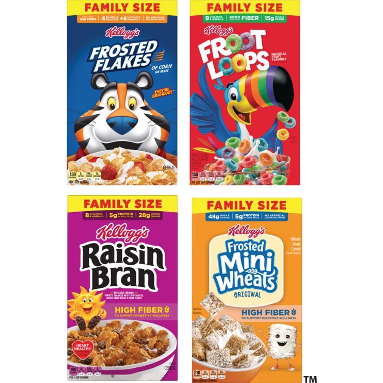 $1 off 2 on any TWO Kellogg's® Cereals, Kashi® Cereals and/or Bear Naked® Granolas