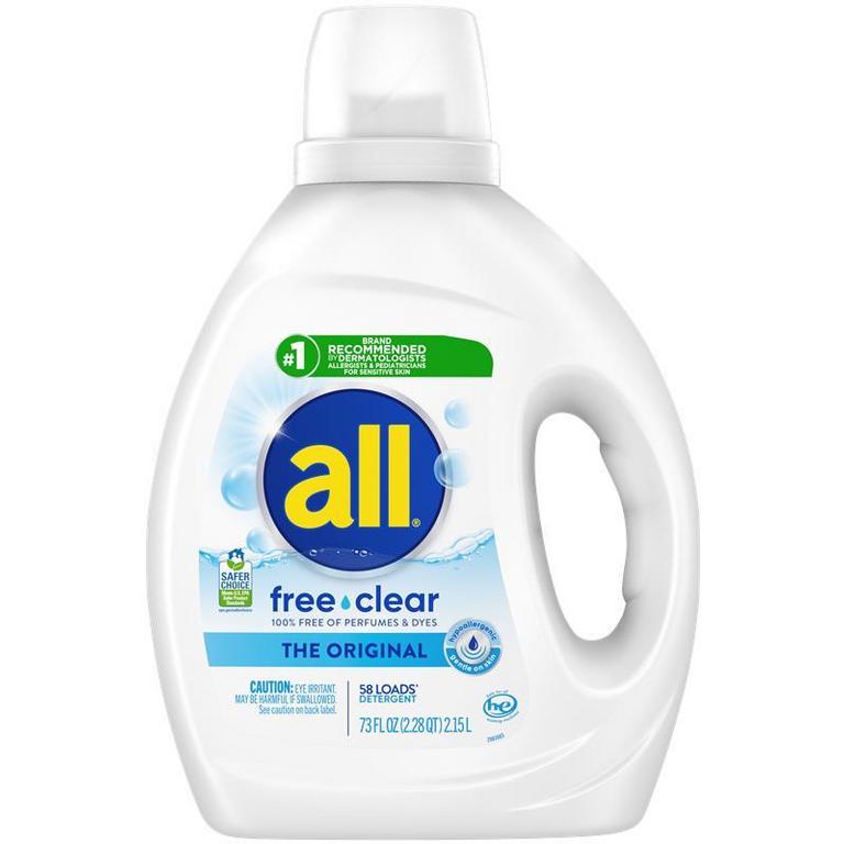 $2 off 1 on any ONE (1) all® free clear liquid laundry detergent 73oz