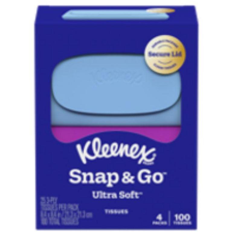 $1 off 1 on any one (1) Kleenex® facial tissue bundle pack (3 ct or larger), one 4-count Snap & Go™ pack, or one 4-count Perfect Fit (not valid on any size On-The-Go™)
