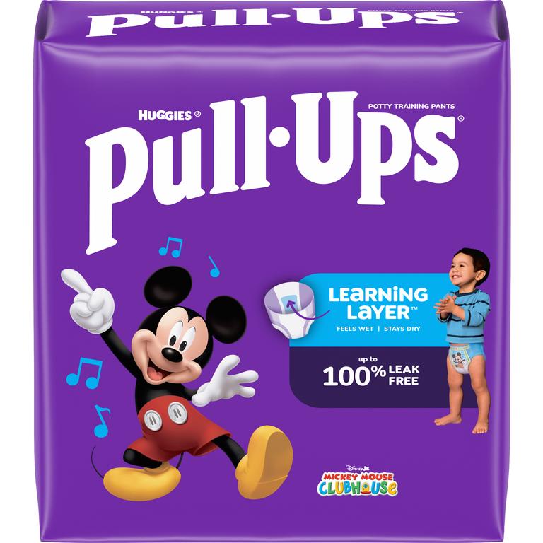 $3 off 2 off TWO (2) packages of Pull-Ups® Training Pants, Night*Time™, or Pull-Ups® Skin Essentials® (13 ct. or higher. Not valid on Trial Packs)