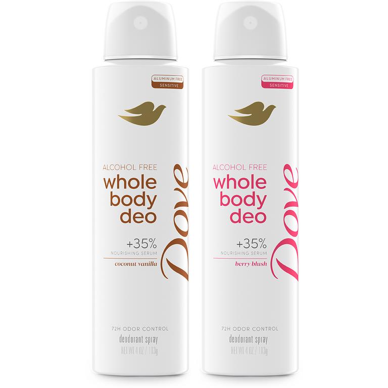 $4 off 1 on Any ONE (1) Dove Whole Body Deodorant (excludes Trial & Travel and Dove Men+Care)