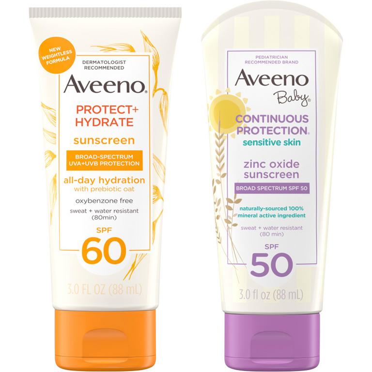 $3 off 1 on any ONE (1) AVEENO® Sun adult, kids or baby product (excludes travel/trial sizes)