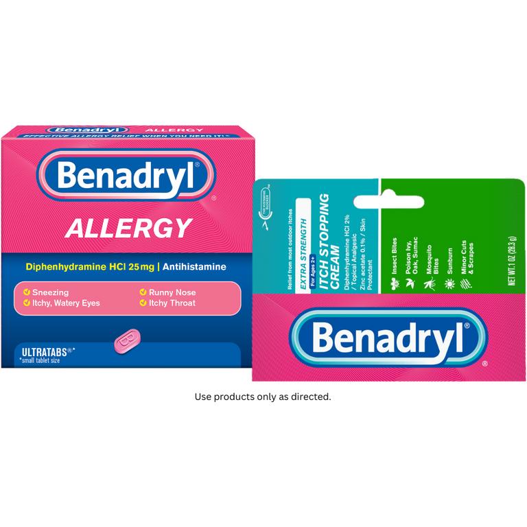 $2 off 1 on any ONE (1) BENADRYL® product (excludes trial/travel sizes)