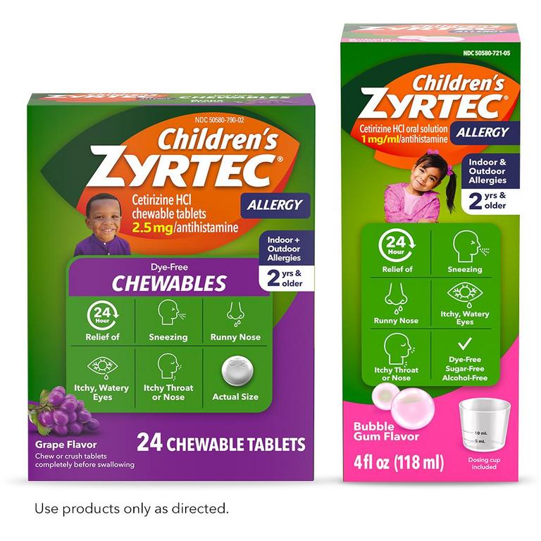 $4 off 1 on any ONE (1) Children's ZYRTEC® product (Excludes trial & travel)