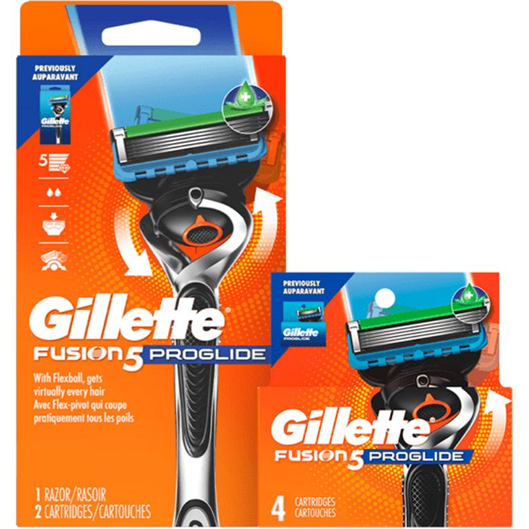 $3 off 1 ONE Gillette Razor OR ONE Cartridge Refill pack 4ct or larger (excludes 1-3ct cartridge refills, Mach3 Razor with 1ct refill, Fusion Razor with 1ct refill, Mach3 Razor with 10ct refill, FusionProglide Razor with 6ct refill, King C. Gillette, Gillette Intimate, Disposables, trial/travel size, and Venus products).