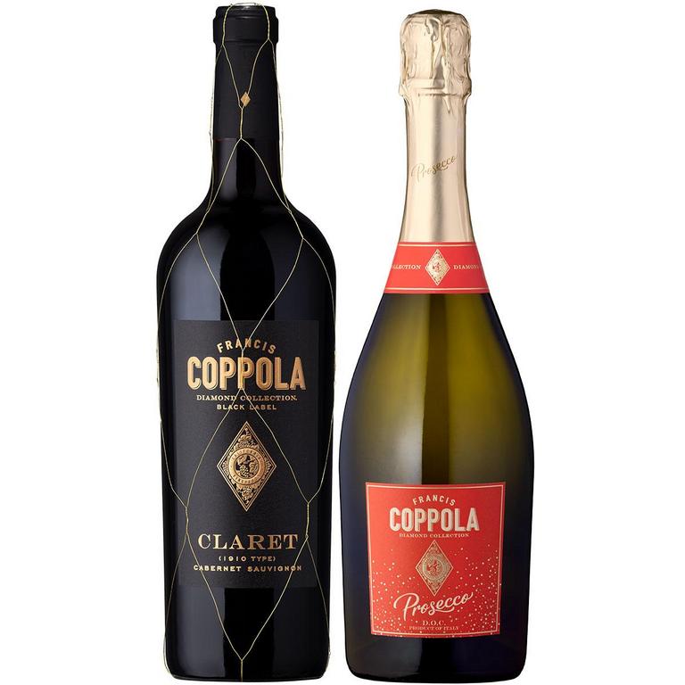 $3 off 1 via Rebate When you buy ONE (1) bottle of Francis Coppola Diamond Collection Claret or Prosecco (750ml).