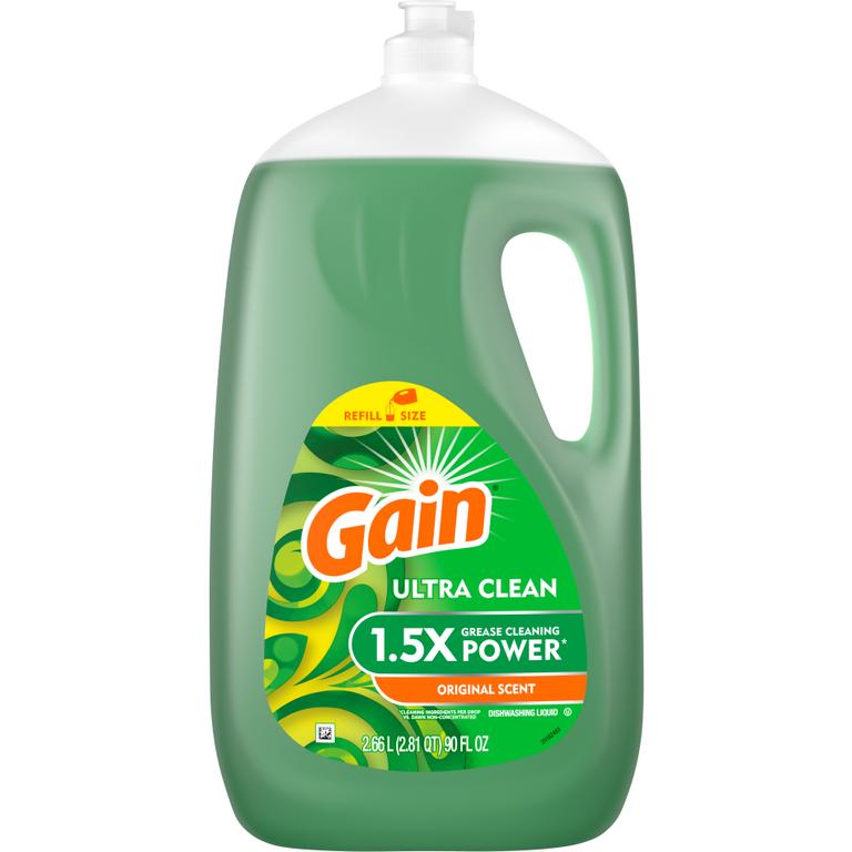 $1 off 2 TWO Gain Dish 21.6 oz or larger OR Gain Ez-Squeeze liquid 24.3 oz (excludes travel/trial size).