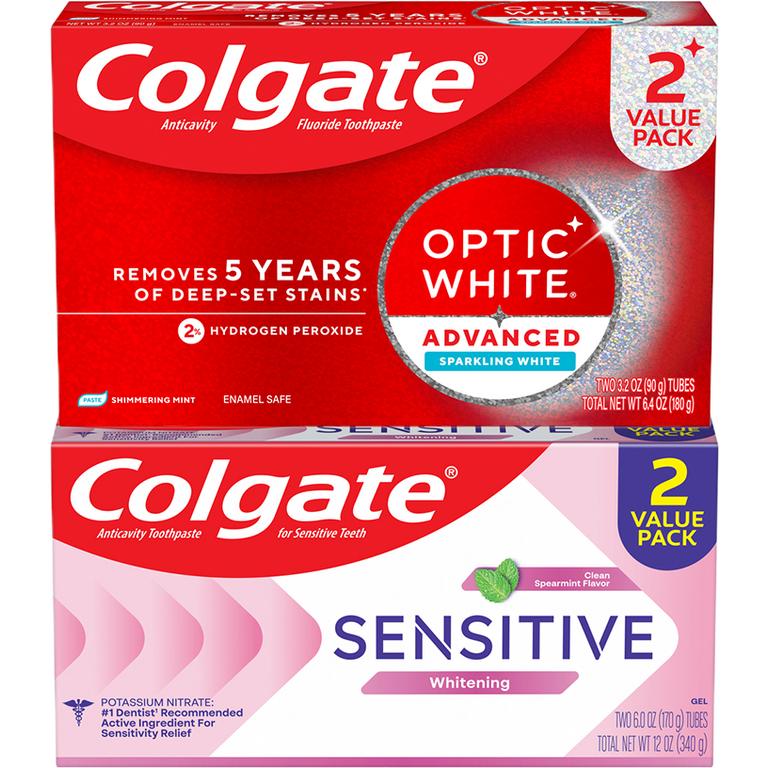 $4 off 1 On any ONE (1) Colgate Optic White Stain Fighter (3.8oz, 2pk), Sensitive (6oz, 2pk), Total (5.1oz, 2pk), Max Fresh (6.3oz, 2pk), Optic White Advanced (3.2oz, 2pk), or Colgate Optic White Pro Series (3oz, 2pk) Toothpaste
