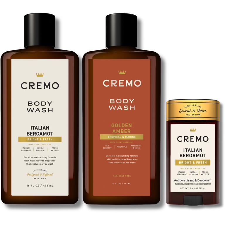 $4 off 1 on ONE (1) Cremo® Skincare, Body, Beard, Cologne, Hair Care, or Shave Cream Product or Cremo® Razor or Refill (excludes lip balm and 1 oz. trial size)