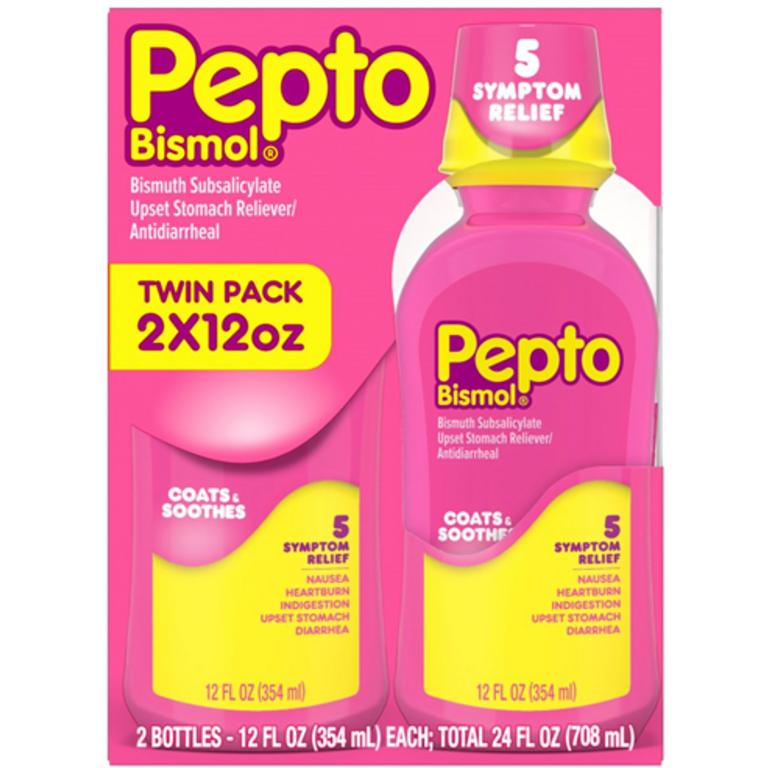 $3 off 1 ONE Pepto Liquid 12 oz Twin Pack Select Varieties