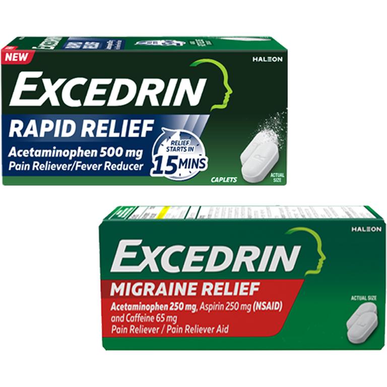 $2.50 off 1 on any ONE (1) Excedrin 80ct or larger
