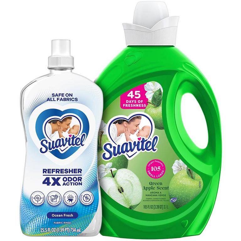 $1.50 off 1 On any ONE (1) Suavitel Liquid Fabric Conditioner (46oz or larger) or Suavitel Refresher Fabric Rinse (25.5oz ONLY)