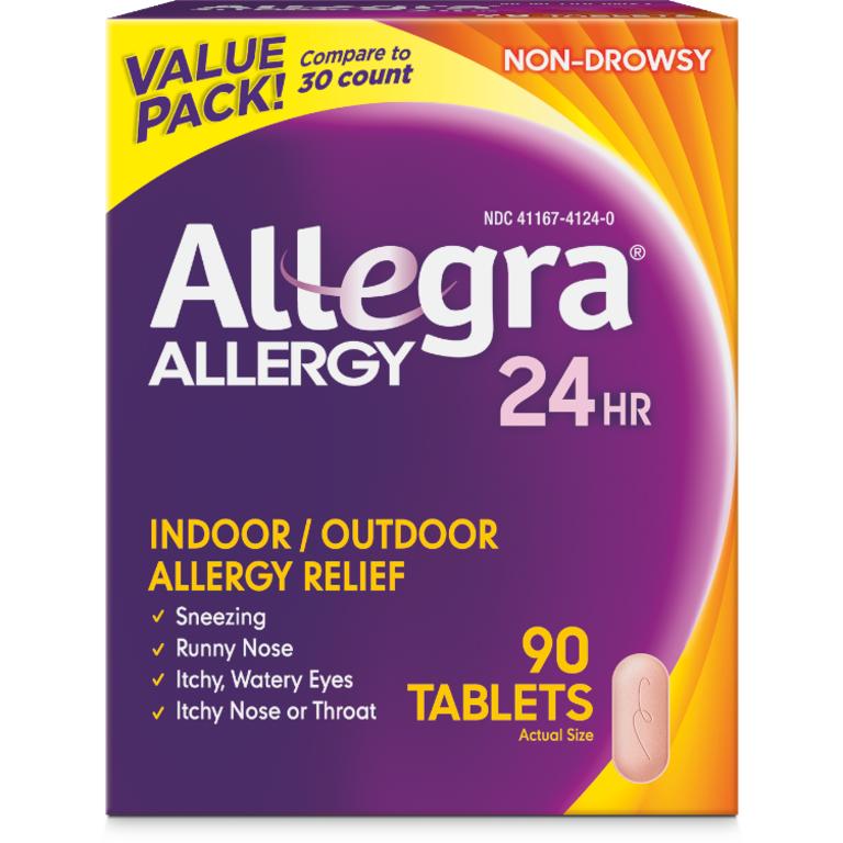 $8 off 1 on ONE (1) Allegra® Allergy 60 ct Gelcap OR 70 or 90ct Tablet Product