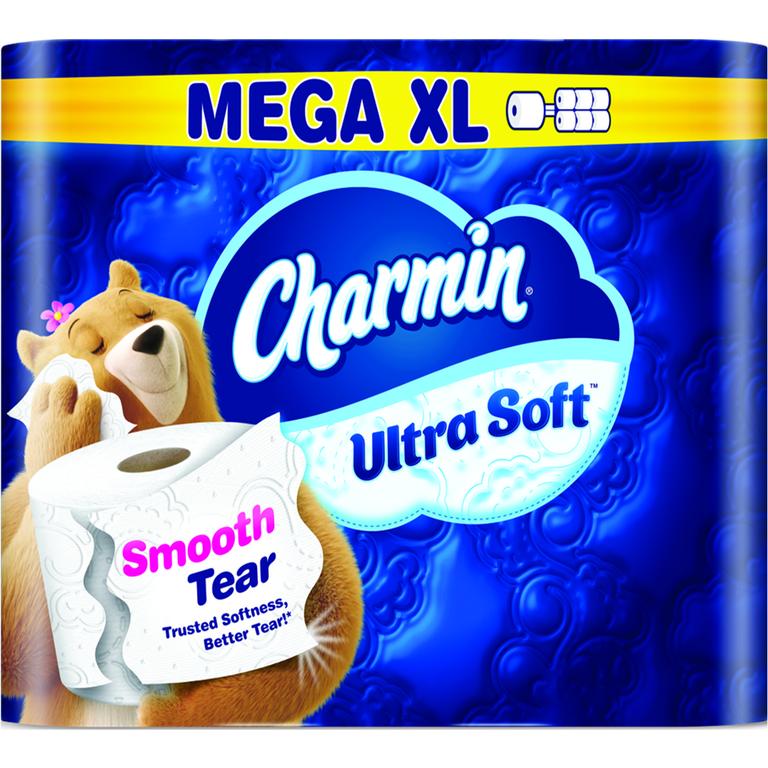 $2 off 1 ONE Charmin Ultra Toilet paper product 12 Mega XL and 9XXL, 12 and 18 Mega Roll Ultra Gentle (excludes Charmin Essentials and trial/travel sizes).