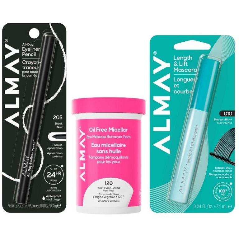 $3 off 1 any ONE (1) Almay (Excl. Smart Shade Foundation, 80 ct Makeup Removers and Deodorant)