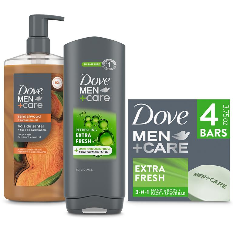 $3 off 1 on any ONE (1) Dove Men+Care Body Wash 18oz, Plant Powered Body Wash 18oz+ or Bar 4-6ct (excludes items and sizes not listed)
