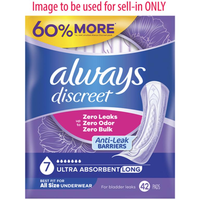 $8 off 1 ONE Always Discreet Liners, Pads or Underwear