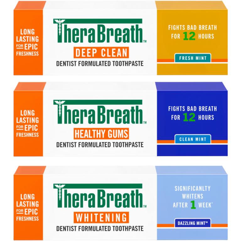 $2 off 1 on any ONE (1) TheraBreath Toothpaste 4.0oz or larger