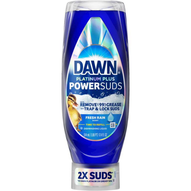 $2 off 1 ONE Dawn Ultra 30.8oz or larger, Platinum 24oz or larger OR Platinum Plus PowerSuds 17.4oz or larger (excludes travel/trial size).