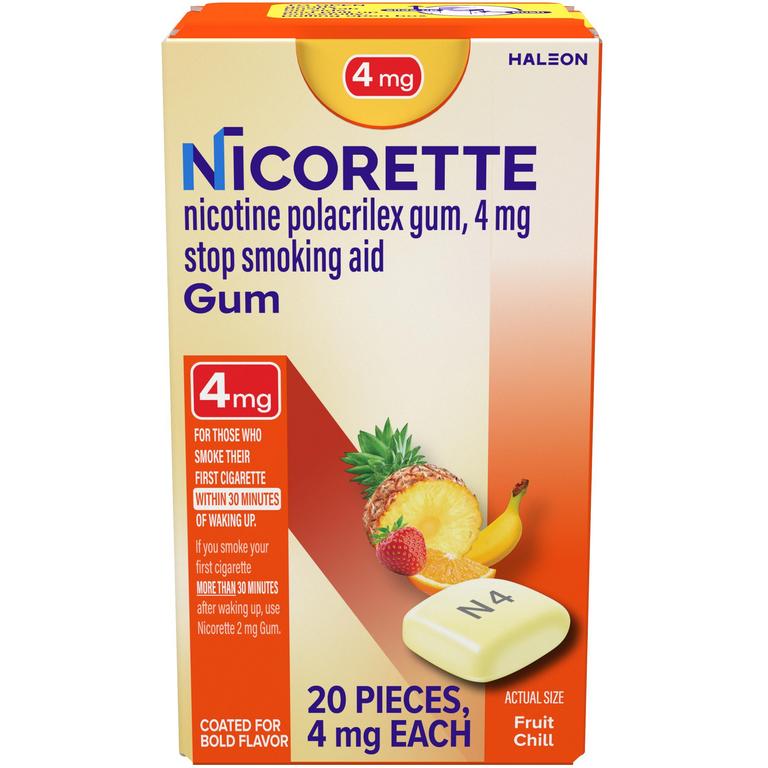 $5 off 1 on ONE (1) Nicorette or NicoDerm item of any size.