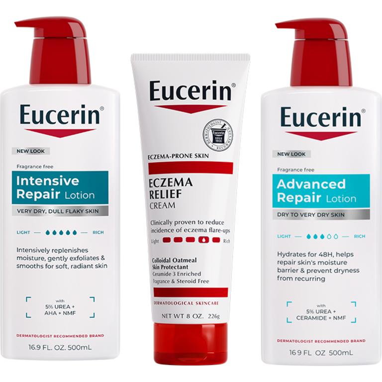 $3 off 1 on any* ONE (1) Eucerin® Hand or Body Lotion Product. *Excludes travel/trial items and products under 5 oz.