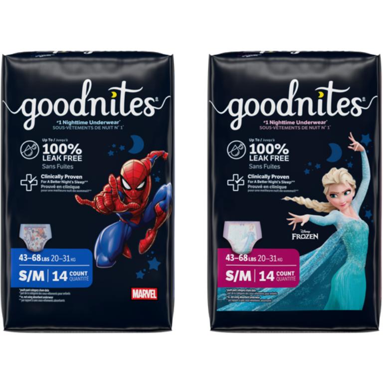 $1 off 1 off ONE (1) package of Bagged Goodnites® Youth Pants (Valid only on 8-15ct packs)