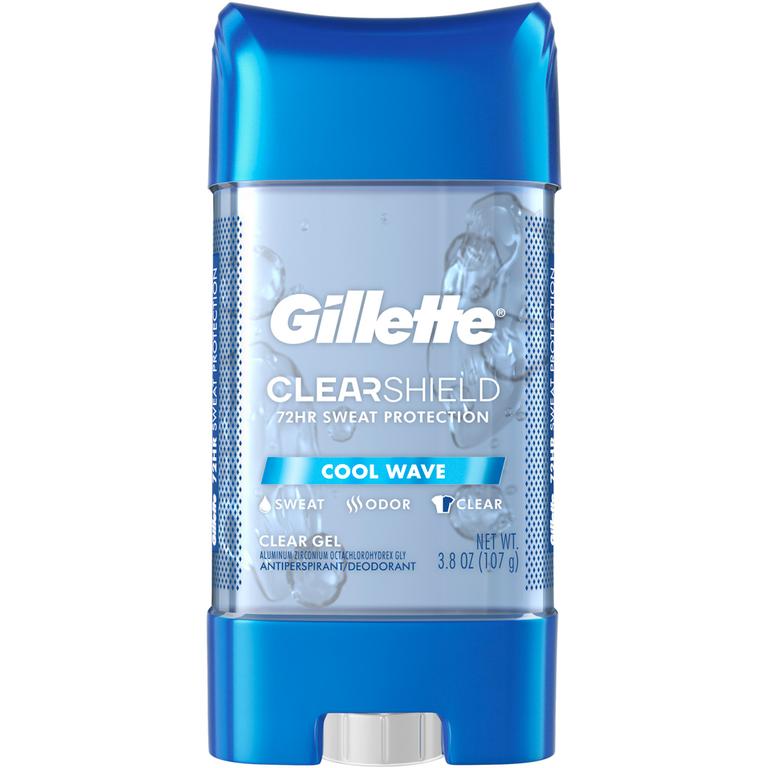 $5 off 3 THREE Gillette Clear Gel Antiperspirant/Deodorant (excludes Gillette SkinShield Clear Gel 3.8oz and trial/travel size).
