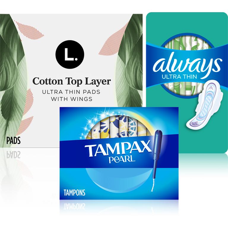 $3 off 2 TWO Tampax Tampons (26ct to 50ct), Always Pads (18ct to 52ct), Always Liners (60ct to 162ct), Always ZZZ (7ct), This is L. Liner (80ct to 100ct), This is L. Pad (32ct to 42ct), or This is L. Tampon (25ct to 30ct).