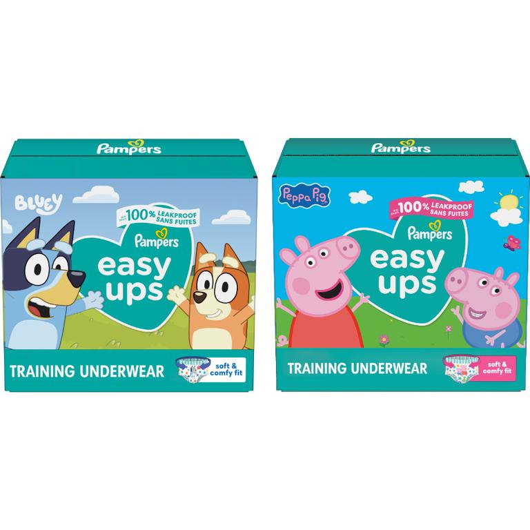 $3 off 2 TWO Jumbo BAGS Pampers Easy Ups Training Underwear.