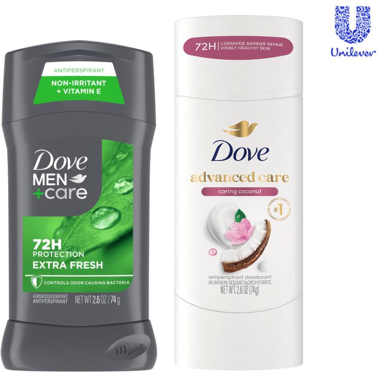 $10 off 2 on TWO (2) Dove/Dove Men+Care deodorant products.