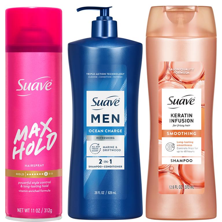 $1 off 2 off TWO (2) Suave Hair Care (select varieties only)
