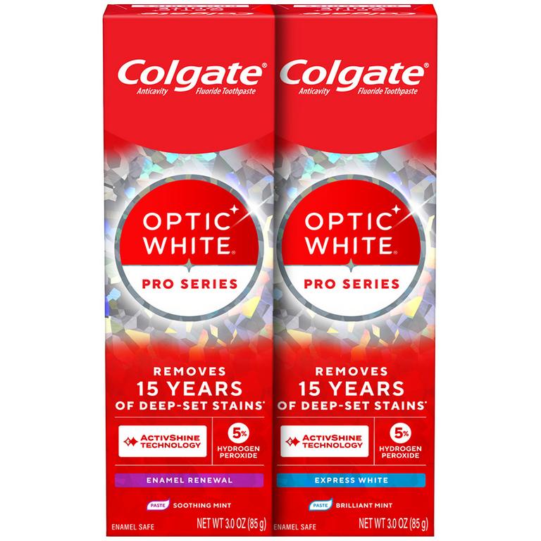 $9 off 2 On any TWO (2) Colgate Optic White Pro Series Toothpastes
