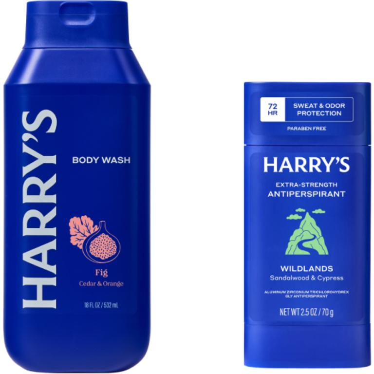 $2 off 2 on any TWO (2) Harry's Body Wash, Deodorant and Antiperspirant products.