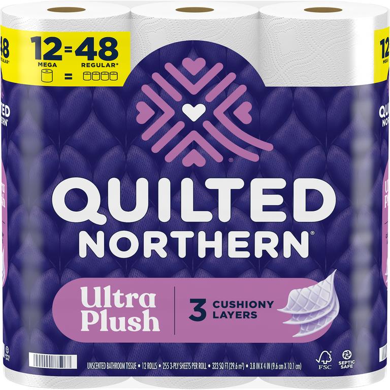 $2 off 1 off any ONE (1) package of Quilted Northern® Ultra Plush Bath Tissue, 12 Mega Roll.