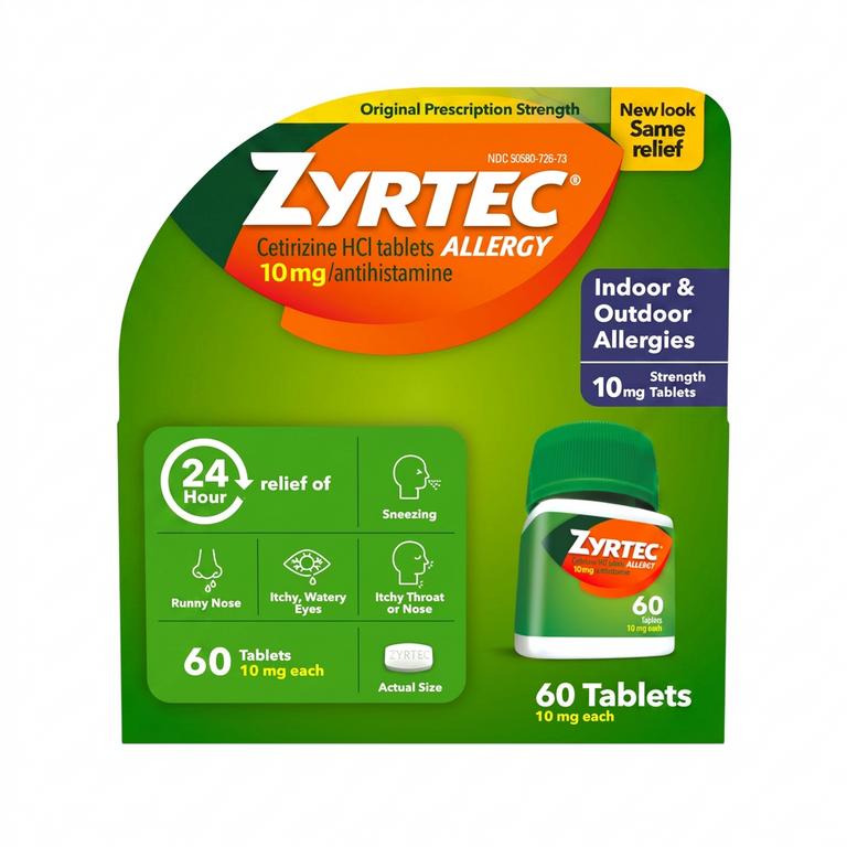 $8 off 1 on any ONE (1) ZYRTEC® Allergy 60 ct.