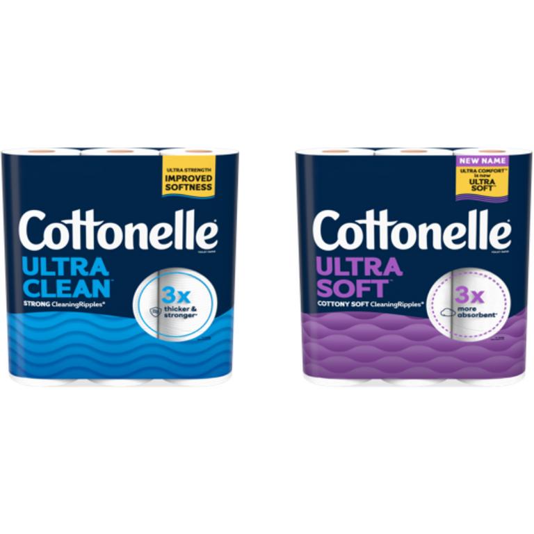 $2 off 2 on any TWO (2) Cottonelle® Ultra Soft/Ultra Clean Toilet Paper (4ct+)