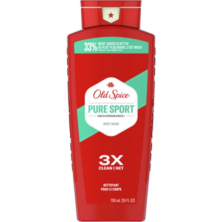 $5 off 3 THREE Old Spice High Endurance Pure Sport Body Wash 24 oz