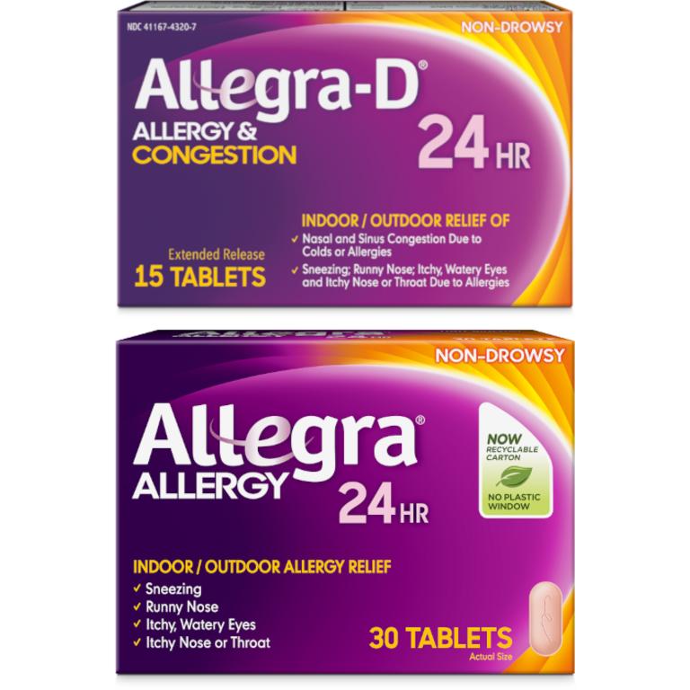 $5 off 1 on ONE (1) Allegra® Adult Allergy Product (excluding 5ct/12ct, 70-90ct Tablets and 60ct Gelcaps)