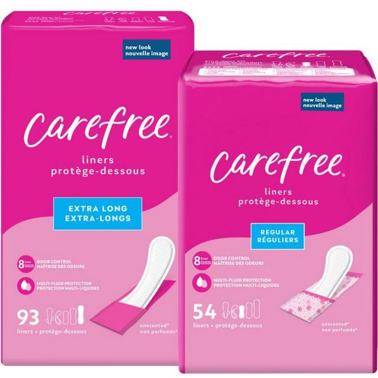 $1 off 1 on any ONE (1) Carefree® Liners 36ct. or Larger