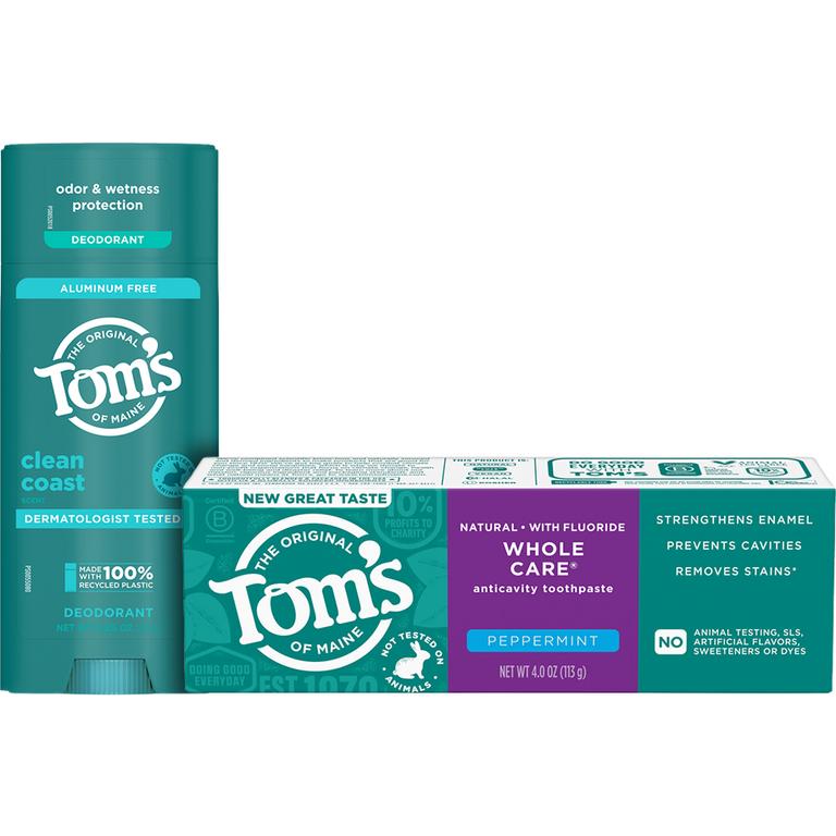 $5 off 2 On any TWO (2) Tom's of Maine Toothpastes or Deodorants