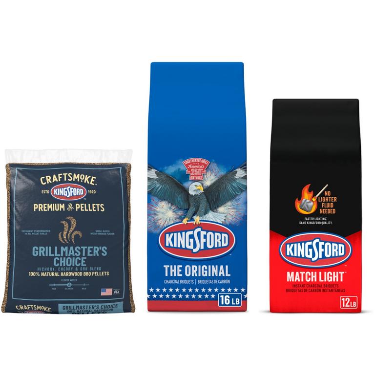 $1.50 off 1 on any ONE (1) Kingsford® Charcoal or Pellets bag, 12 lbs+, or Boosters 2lbs.