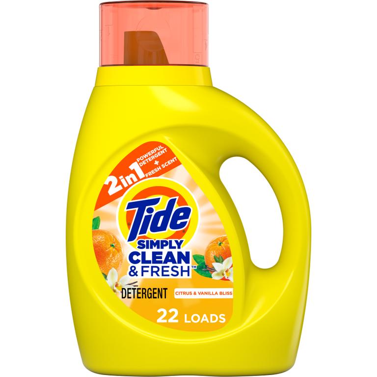 $0.75 off 1 ONE Tide Simply Laundry Detergent 30-42 oz (excludes Tide Rinse, Tide Detergent, Tide PODS and trial/travel size).