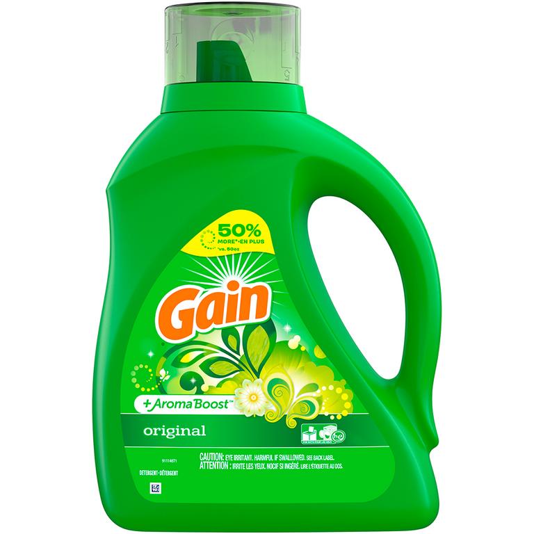 $2 off 1 ONE Gain Liquid Laundry Detergent 81-88 oz OR Gain Plus Liquid Laundry Detergent 60-66 oz OR Gain Powder Laundry Detergent 63 oz (excludes Gain Rinse, Gain Flings, Gain Liquid Fabric Softeners, Gain Fireworks, Gain Sheets and trial/travel size).