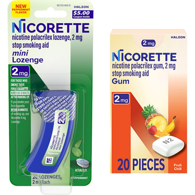 $4 off 1 on ONE (1) Nicorette 20ct or 24ct