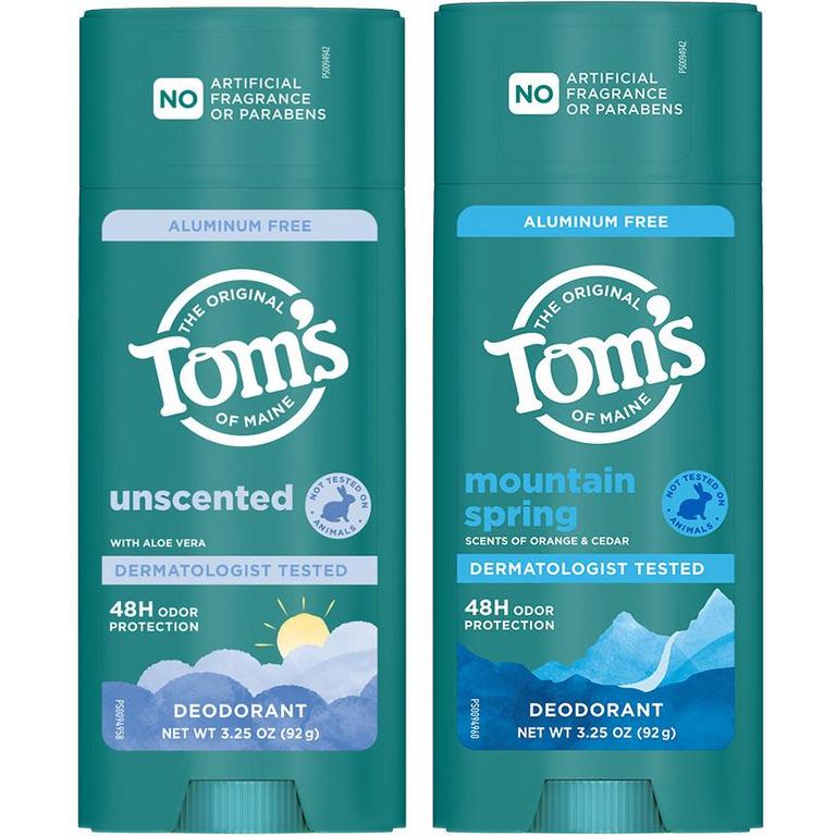 $4 off 2 On any TWO (2) Tom's of Maine Deodorants