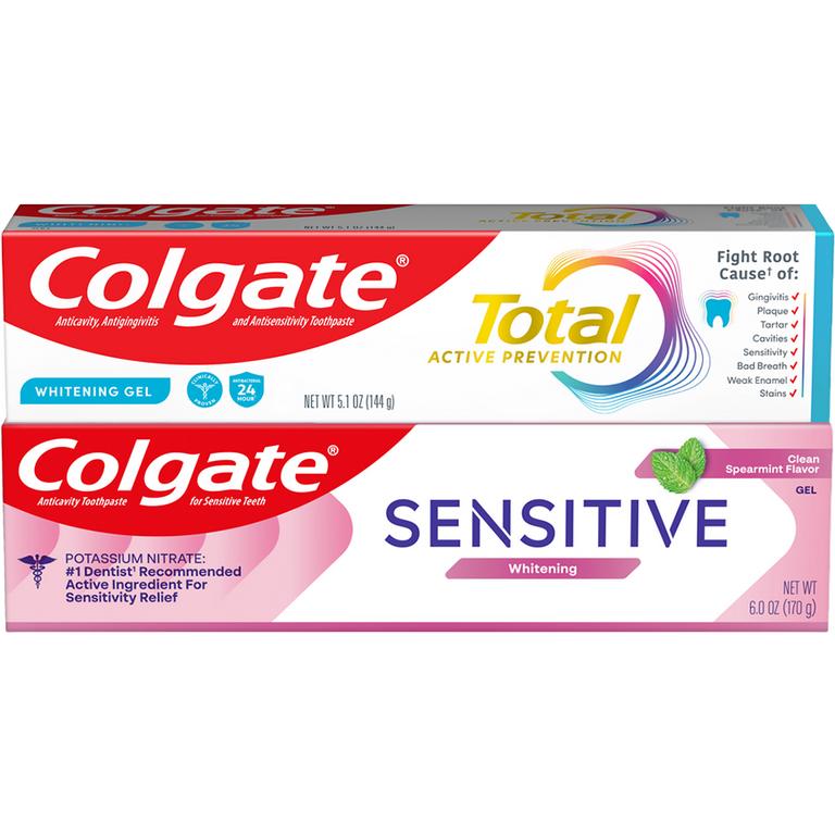 $3 off 1 On any ONE (1) Colgate Total (5.1 oz), Sensitive (6 oz) Adult Toothpaste or Tom's of Maine Kids Toothpaste