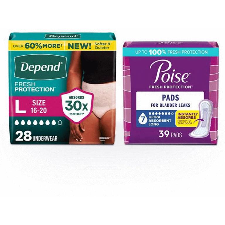 $6 off 2 When you buy TWO (2) Poise or Depend packages