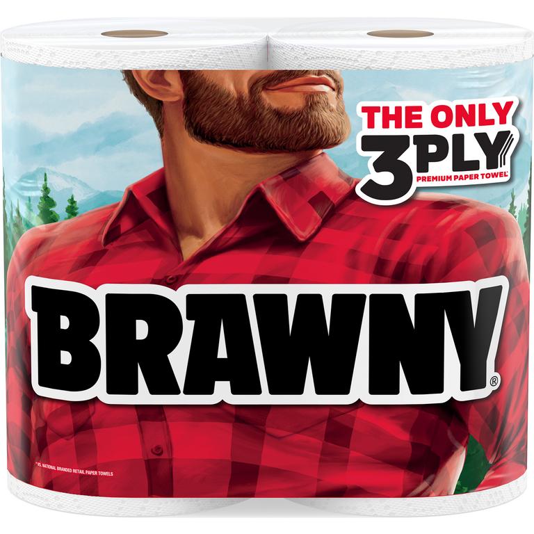 $1 off 1 any ONE (1) package of Brawny® Paper Towels, 2 roll or larger