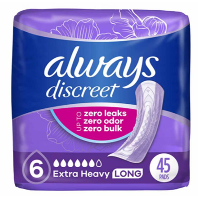 $7 off 2 TWO Always Discreet Pads, Liners or Underwear Select Varieties
